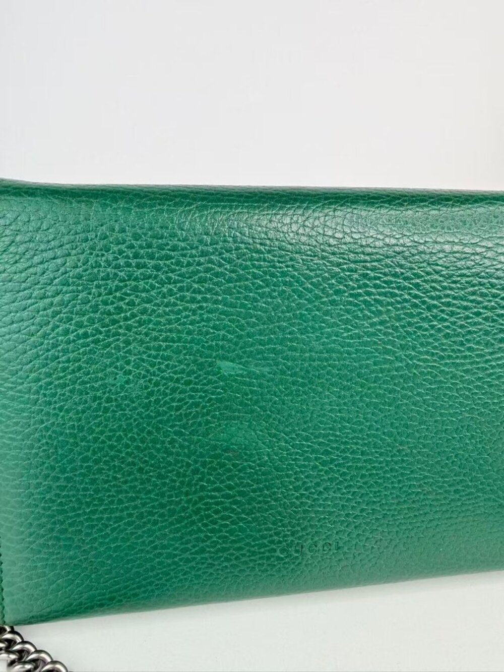 Gucci Dionysus Green Super Mini Leather Chain Crossbody Bag - Picture 7 of 11
